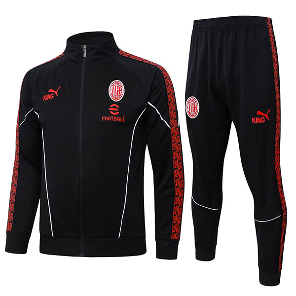 AC milan jacket mens balck training tracksuit 2026-2027